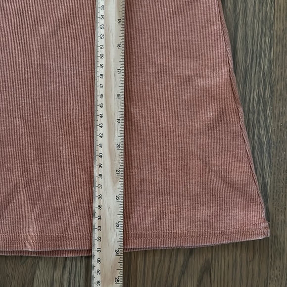 NWOT Jane + Delancey Polo Shirt sz Medium Womens Ribbed Vintage Look V-Neck Clay - Picture 12 of 13